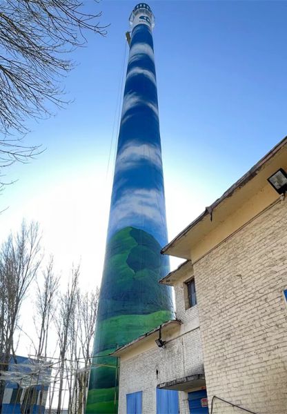 煙囪美化、煙囪彩繪