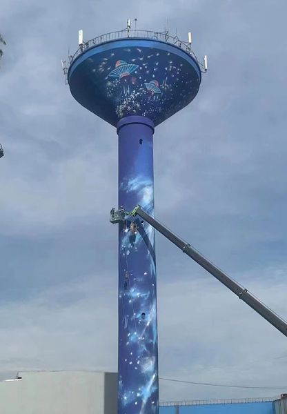 煙囪美化、煙囪彩繪