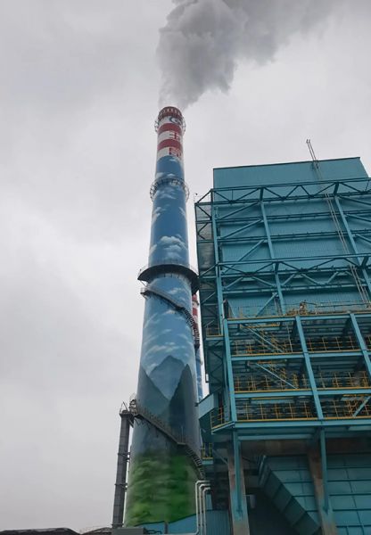 煙囪刷航標(biāo)、煙囪刷涂料