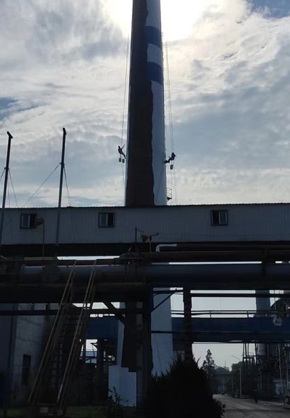 煙囪刷航標、煙囪刷涂料