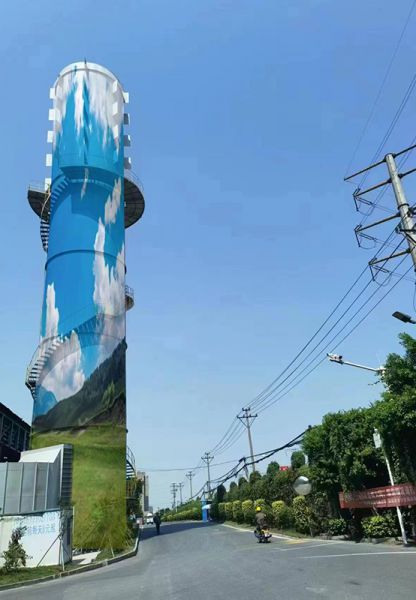 煙囪刷航標、煙囪刷涂料