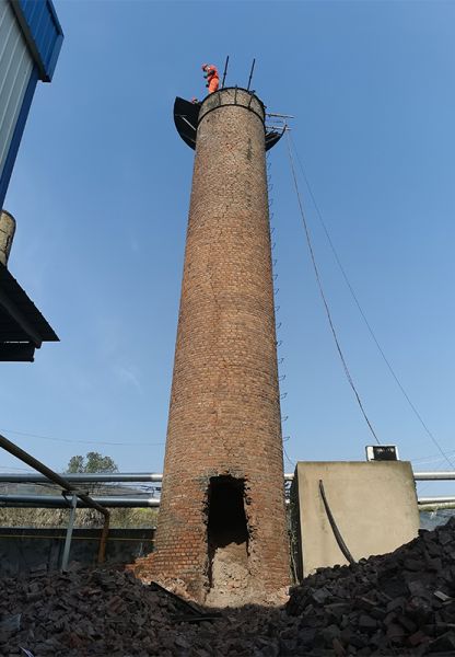 煙囪拆除，水塔拆除