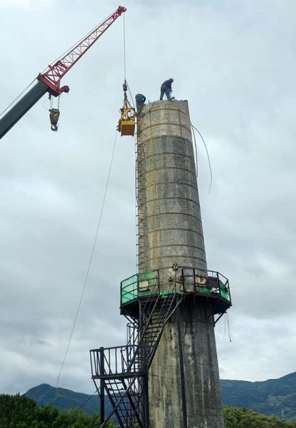 煙囪拆除，水塔拆除
