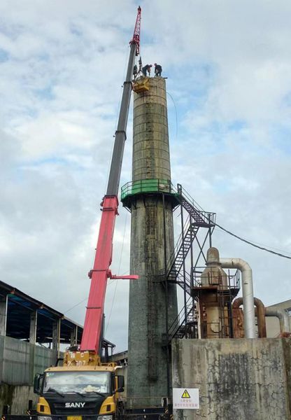 煙囪拆除，水塔拆除