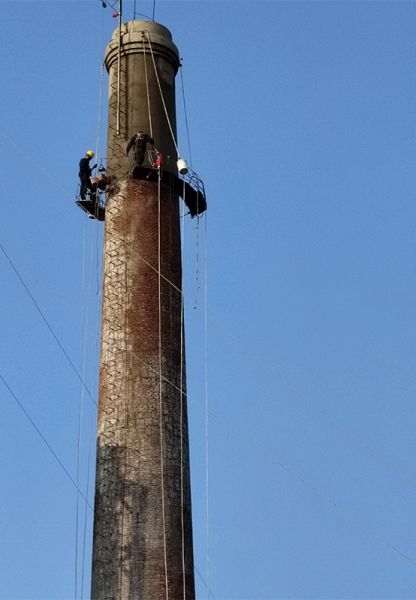 煙囪維修、煙囪加固