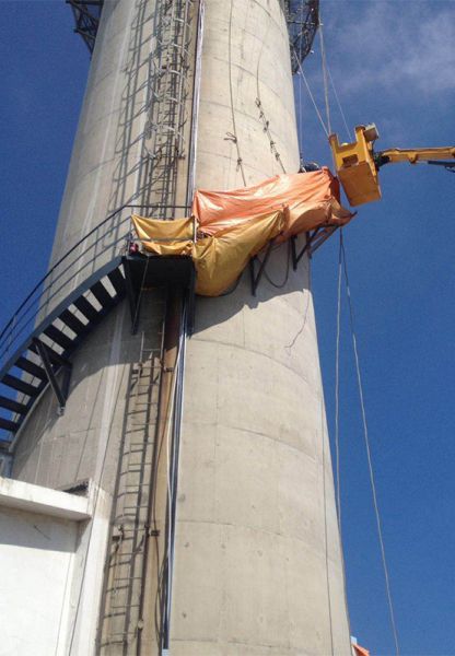 煙囪維修、煙囪加固